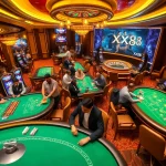 Experience thrilling gameplay at xx88 casino with vibrant tables and engaging slot machines.