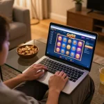 Engaging in slot games on gg88 casino platform from a cozy home setup