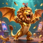 Engage in thrilling gameplay with sbobet88, featuring a golden chimera and jackpot slots.