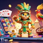 Experience the excitement of J188 with vibrant slot games and captivating casino elements in a rich, dynamic scene.