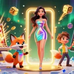 Engage with stunning ดูหนัง037 visuals featuring vibrant characters amidst dynamic casino elements.