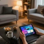 Player experiences f168 đăng nhập during online gaming session in cozy living room setting