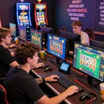 link vào sunwin online gaming experience with engaged players at vibrant casino setups