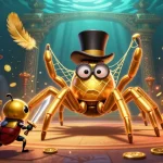 Joacă păcănele online gratis cu un păianjen de aur și un cavaler gândaci într-o aventură captivantă.