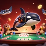 NAGA188 menampilkan visual menarik dengan ikan orca, pari, dan berang-berang laut yang menggenggam koin emas.