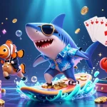 Experience the thrill of HIT CLUB with vibrant characters and dynamic gambling elements in this lively underwater scene.