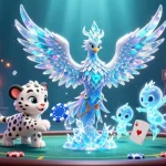 Experience thrilling plays at Poker88 with a vibrant 3D illustration of poker elements and enchanting characters.