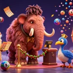 Engage in thrilling gameplay with LUCKY88, featuring a woolly mammoth bouncer and dynamic lottery elements.