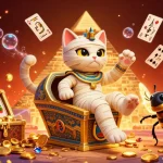 Play thrilling slots with the enticing slot bonus 100, surrounded by vibrant characters and casino elements.
