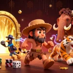 Menang dalam game slot dengan suasana kasino prasejarah yang mengesankan dan penuh harta karun.