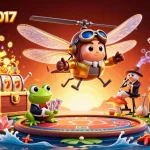 Experience thrilling casino action at ukspace2017 with a vibrant 3D dragonfly pilot scene