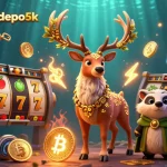 Spin and win with situs-slot-depo5k's exciting slot reels and jackpots in a magical scene.