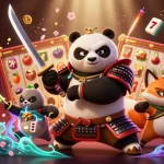 Engage in thrilling gaming at ufo777 with vibrant characters, slot reels, and dynamic casino elements.